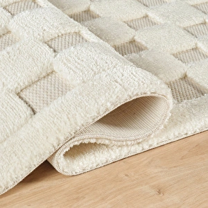  Kaşmir Halı Süpersoft Joy White 50x80 cm görseli 3