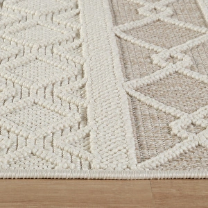 Kaşmir Halı 7/24 İskandinav Larus Beige 120x180 cm görseli 5
