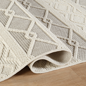 Kaşmir Halı 7/24 İskandinav Larus Grey 50x80 cm görseli 4