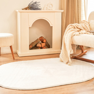 Sare By Kaşmir Halı Cosy Daily Oval Beyaz 80x200 cm görseli 1