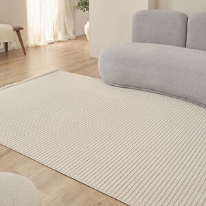 Kaşmir Halı İskandinav Nora Beige 80x300 Cm görseli 1
