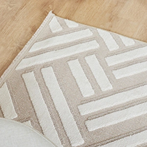 Kaşmir Halı İskandinav Frida Beige 80x300 cm görseli 6