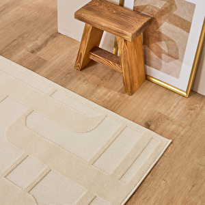 Kaşmir Halı İskandinav Tora White 100x300 cm görseli 3