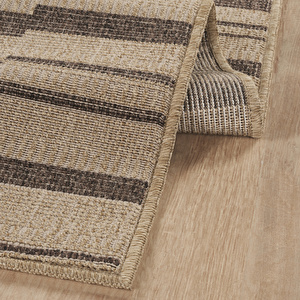 Kaşmir Halı Kilim Jüt Ravon Brown 50x80 cm görseli 6