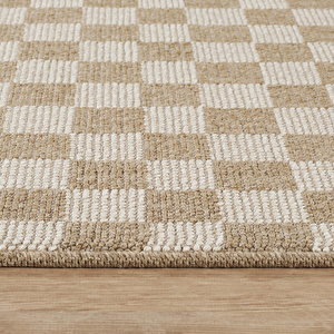 Kaşmir Halı Kilim Jüt Dorne White 80x300 cm görseli 5