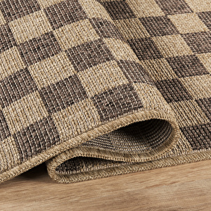 Kaşmir Halı Kilim Jüt Dorne Brown 50x80 cm görseli 4