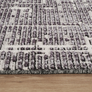 Kaşmir Halı 7/24 İskandinav Sten Antrasit 80x150 cm görseli 5