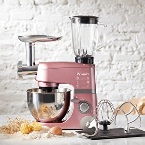 Cookplus Promix Ef802 Stand Mikser  Mutfak Şefi, Et Kıyma Makinesi ve Smoothie Blender Pink görseli 3