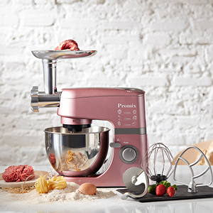 Cookplus Promix Ef802 Stand Mikser  Mutfak Şefi, Et Kıyma Makinesi ve Smoothie Blender Pink görseli 4