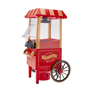 Cookplus Mutfaksever Kırmızı Mısır Patlatma Popcorn Makinesi görseli 7