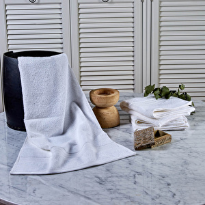 Karaca Home Charm Exclusive%100 Pamuk Banyo Havlusu 85x150 cm Beyaz   görseli 2