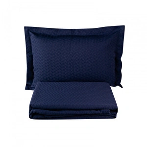 Karaca Home Charm Bold Lacivert Çift Kişilik Yatak Örtüsü Seti görseli 3