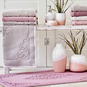 Karaca Home Milly Mürdüm 2li Paspas Set görseli 2
