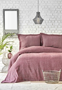 Karaca Home Stella Bordo Çift Kişilik Yatak Örtüsü Seti görseli 2