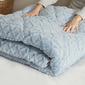 Sarah Anderson Softy Tek Kişilik Comfort Set Mavi görseli 8