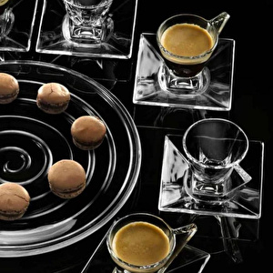 RCR Fusion Yüksek Kalite Cam 2'li Cappuccino Fincanı 190 ml görseli 6