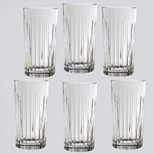 RCR Timeless Yüksek Kalite Cam 6'lı Meşrubat Bardağı Seti 440 ml görseli 4