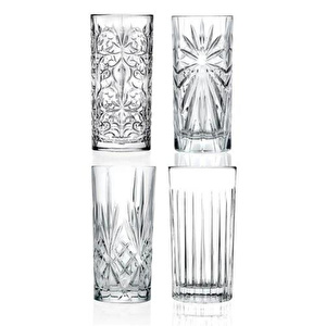 RCR Mixology Yüksek Kalite Cam 4'lü Meşrubat Bardağı Seti 360 ml görseli 6