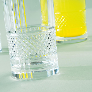 RCR Brillante Yüksek Kalite Cam 6'lı Meşrubat Bardağı Seti 370 ml görseli 3