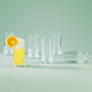 RCR Brillante Yüksek Kalite Cam 6'lı Meşrubat Bardağı Seti 370 ml görseli 1