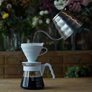 Hario Dripper V60 02 Ceramic Beyaz görseli 1