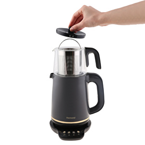 Homend Royaltea 1762h Konuşan Çay Makinesi Antrasit görseli 5