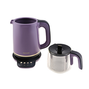 Homend Royaltea 1763h Konuşan Çay Makinesi Mor Gold görseli 6