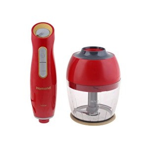 Homend Handmaid 1961h Blender Set Kırmızı Gold görseli 3