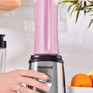 Homend Mixfresh 7010h Kişisel Smoothie Blender Inox 350W görseli 7