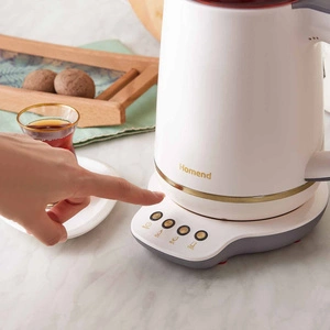 Homend Royaltea 1760h Konuşan Çay Makinesi Krem Gold görseli 3