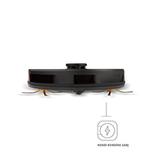 Homend Alex Laser 1282H Moplu ve Haritalamalı Akıllı Robot Süpürge Siyah görseli 5