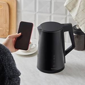Homend Smart Heatrow 1616H Dokunmatik, Çift Duvarlı, Paslanmaz Çelik, Sessiz Cool Touch, XL Su Isıtıcı Wi-Fi ile kontrol görseli 3