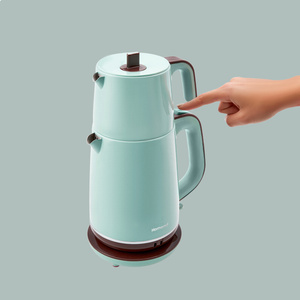 Homend Vintage Royaltea 1736H Inox Çay Makinesi Yeşil görseli 3