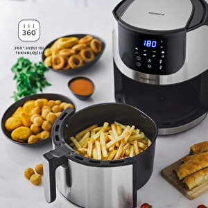 Homend Airfryday 2502h 8 Farklı Program, Dokunmatik Ekran Airfryer 5L görseli 7