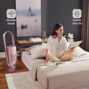 Homend O-zone Duo Pro 9006H 2 in 1 Hava Temizleyicisi ve Nemlendiricisi (Anlık Hava Kalite Göstergeli Bladeless Fan) görseli 5