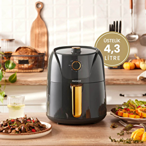 Homend Airfryday 2505H 8 Farklı Programlı Airfryer Antrasit 4,3L