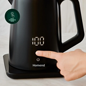 Homend Royaltea Cooltouch 1795H Dokunmatik El Yakmaz Gövdeli Paslanmaz Çelik Konuşan Çay Makinesi görseli 4