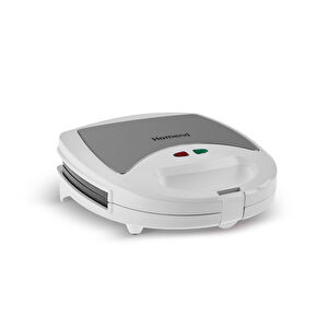 Homend Toastbuster 1309H Çıkarılabilir Plakalı Portatif Tasarım Tost Makinesi Beyaz görseli 1