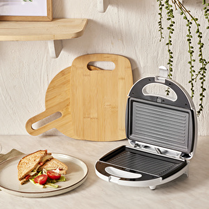 Homend Toastbuster 1309H Çıkarılabilir Plakalı Portatif Tasarım Tost Makinesi Silver görseli 2