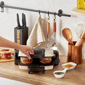 Homend Toastbuster 1337H 4 Ekmekli Tost Makinesi Krem görseli 6