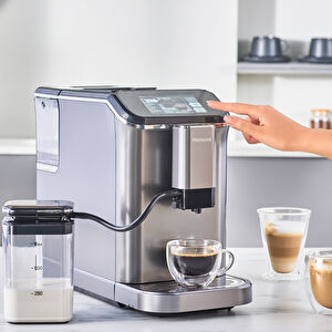 Homend Coffeebreak 5008H Kahve Öğütücülü,Süt Köpürtücülü,Dokunmatik Ekranlı Full Otomatik Espresso Makinesi