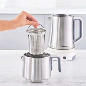 Homend Royaltea Elegant 1775H Konuşan Çay Makinesi Inox Beyaz görseli 4