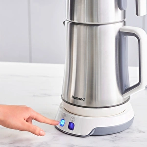 Homend Royaltea Elegant 1775H Konuşan Çay Makinesi Inox Beyaz görseli 3