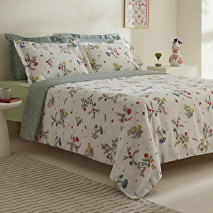 Karaca Home Dina %100 Pamuk Çift Kişilik Nevresim Takımı Multicolor görseli 2