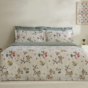 Karaca Home Dina %100 Pamuk Çift Kişilik Nevresim Takımı Multicolor görseli 1