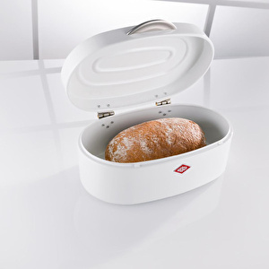 Wesco Single Elly Ekmek Kutusu 32 cm x 19,4 cm x 14 cm Beyaz görseli 4