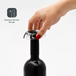 Homend Wine Up 2201H Otomatik Şarap Açacağı ( Elektrikli Tirbuşon) görseli 6
