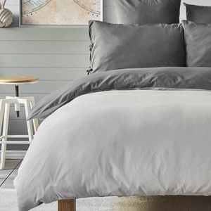 Nautica Home Pruva Antrasit Gri Çift Taraflı Çift Kişilik Nevresim Seti görseli 2