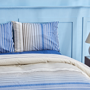 Nautica Home Olympus Stripe Çift Kişilik Nevresim Takımı Blue görseli 2