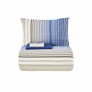 Nautica Home Olympus Stripe Çift Kişilik Nevresim Takımı Blue görseli 10